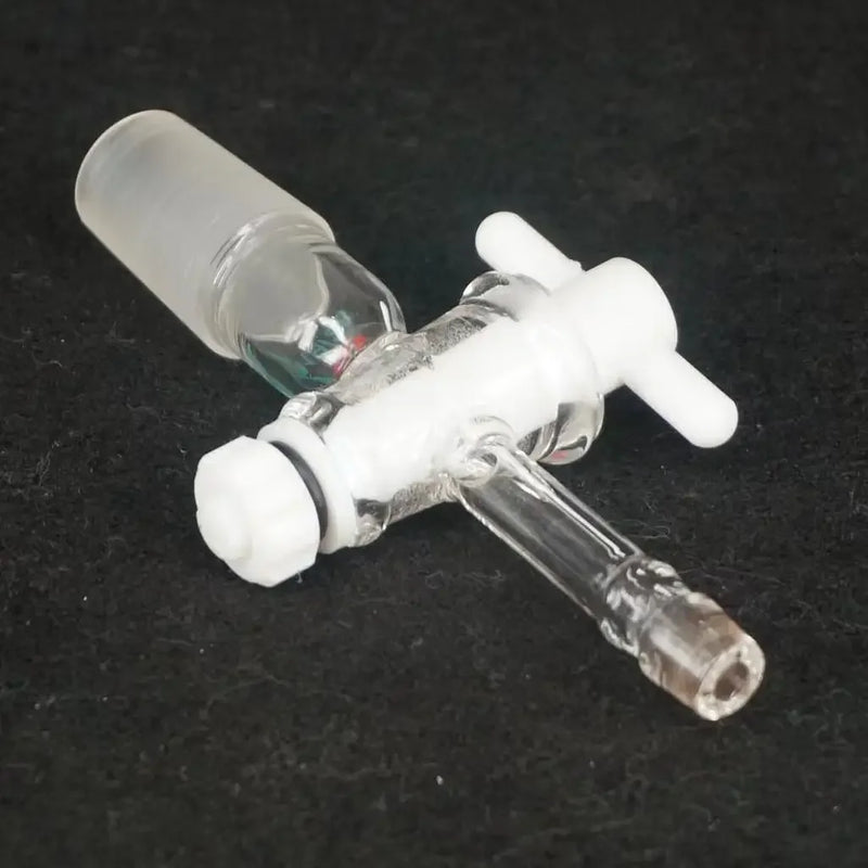 14/23 19/26 24/29 29/32 Joint Borosilicate Glass Lab Straight Adapter With PTFE Stopcock Ware - KiwisLove