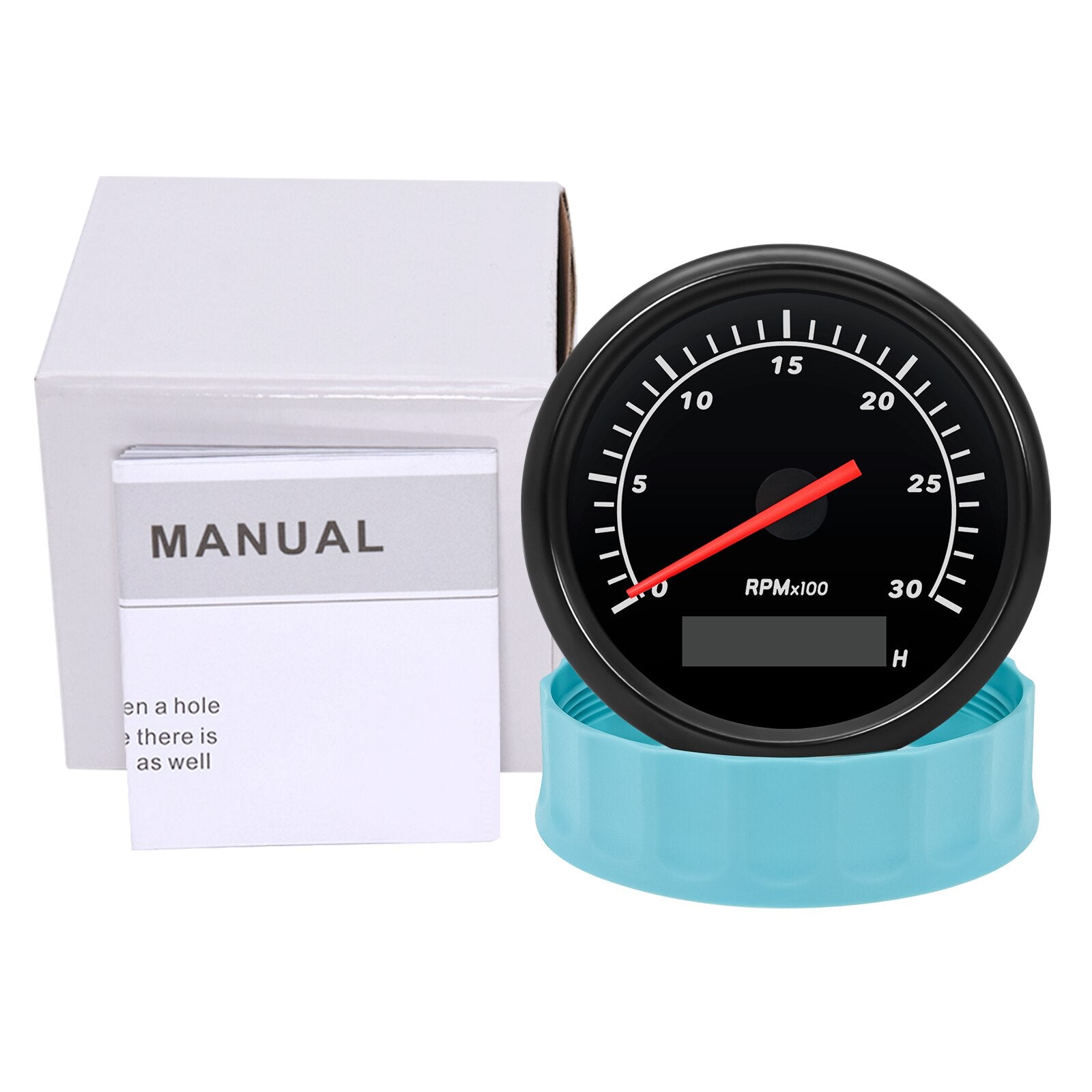 3000RPM 4000RPM Meter Marine Boat Tachometer 85MM Gasoline Diesel Engine Tacho Gauge With LCD Hourmeter For Tacho Sensor M16 M18 - KiwisLove