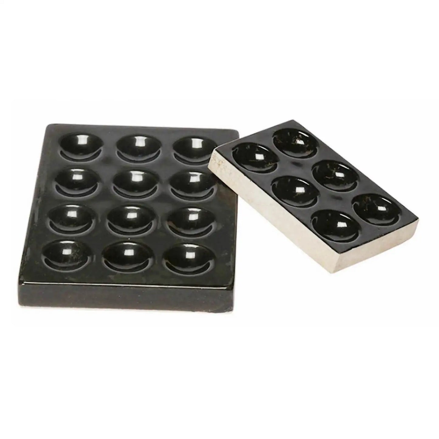 White /Black 6 Holes /12 Holes Porcelain Spotting Tile Reaction Plate Apothecary Lab - KiwisLove