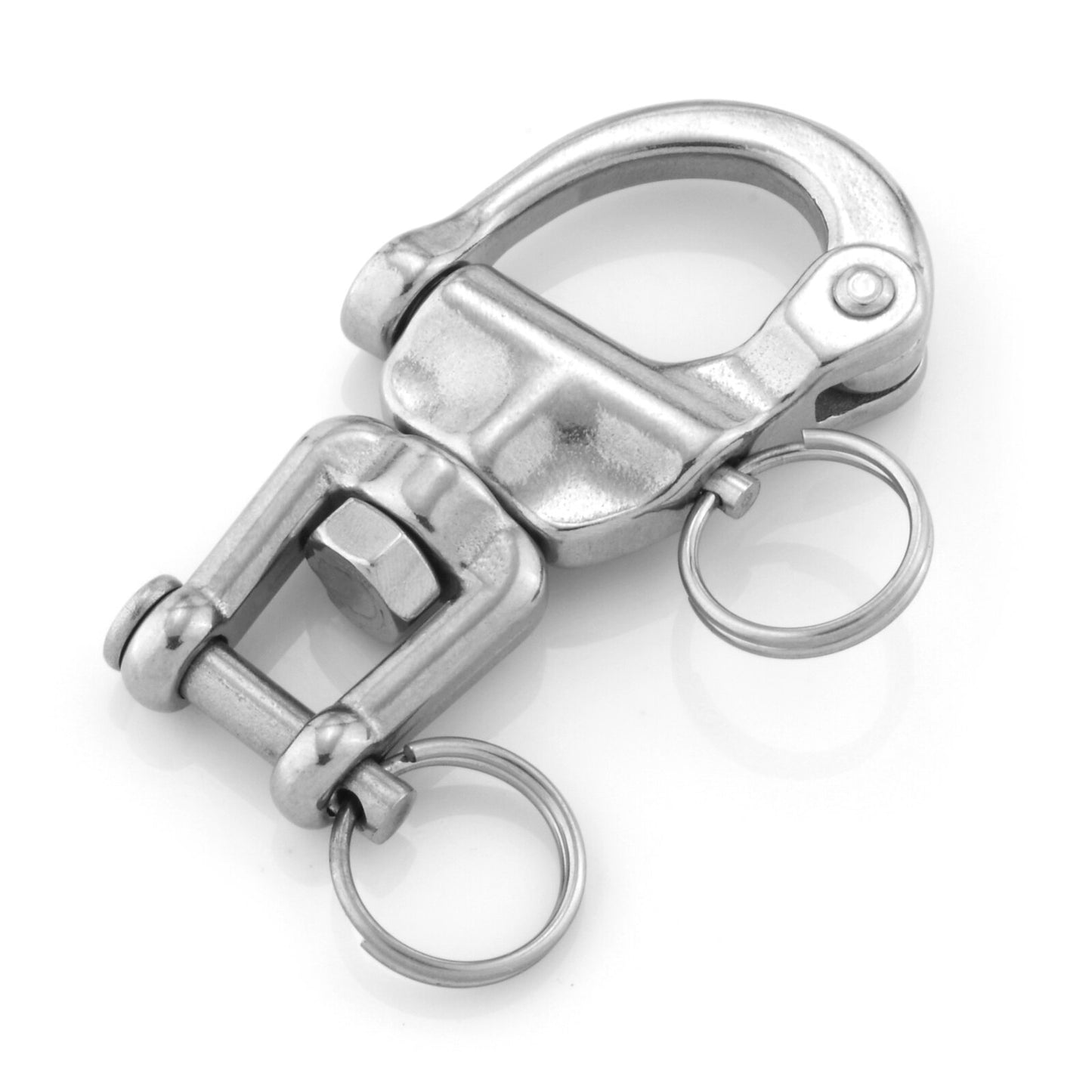 1pc Stainless Steel 316 Swivel Snap Shackle Ring Rotary Spring Hook 70MM Marine Grade Hardware Quick Lock Rigging Clevis Pin - KiwisLove