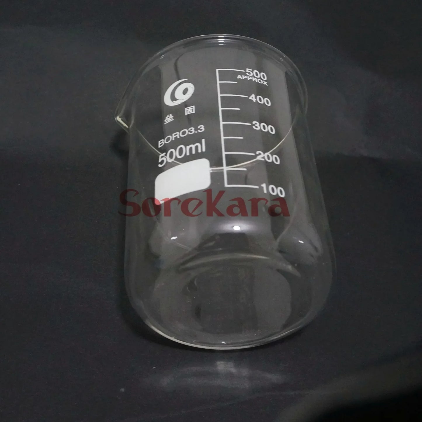 500ml Low Form Beaker Chemistry Laboratory Borosilicate Glass Transparent Beaker Thickened with spout - KiwisLove