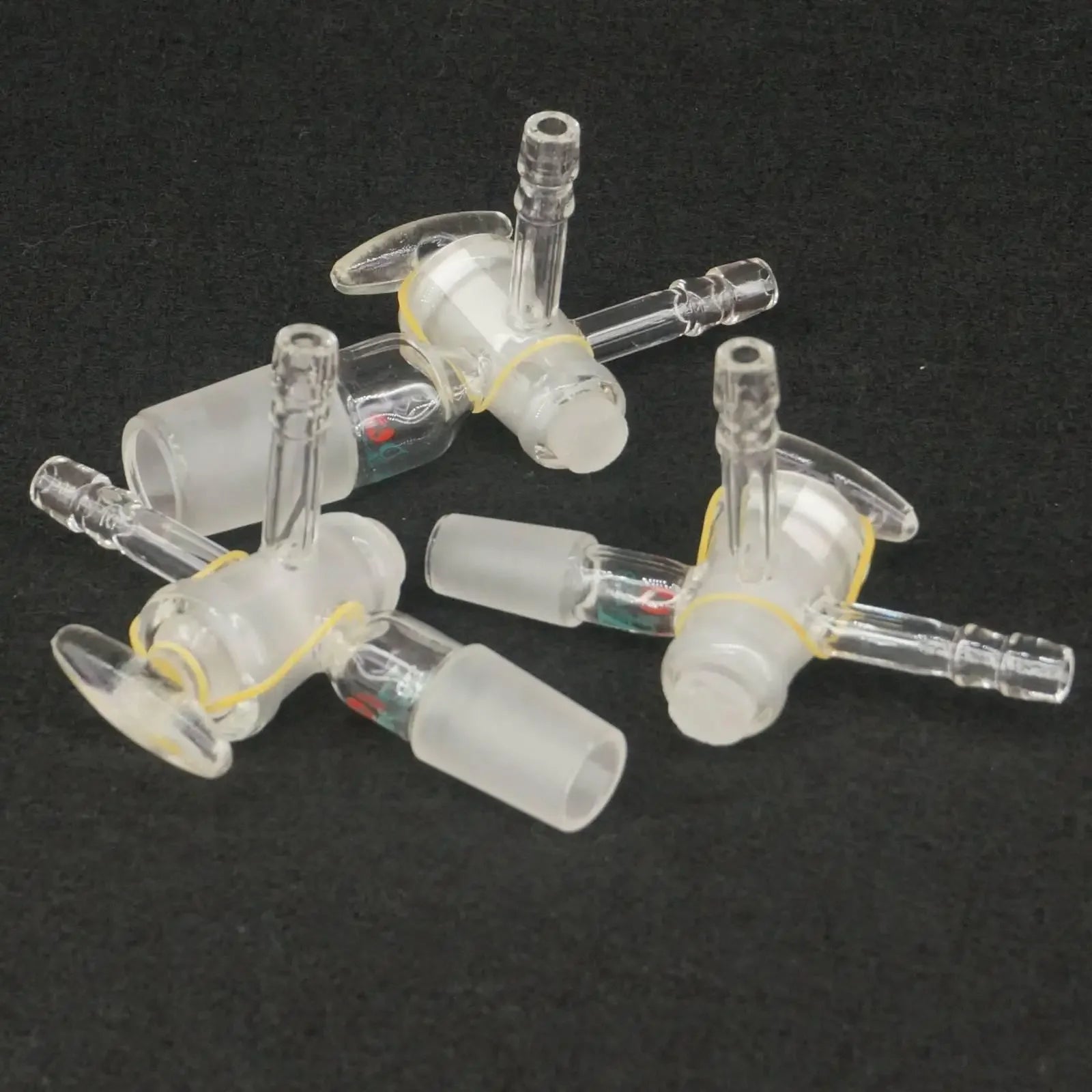 14/23 19/26 24/29 29/32 Joint T Type Adapter Three-Way Glass Stopcock Lab Ware - KiwisLove