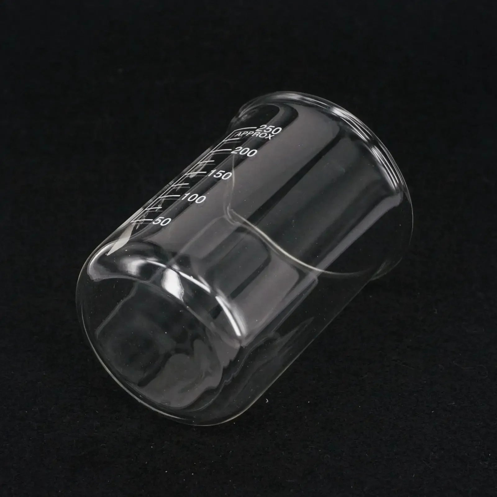 250ml Low Form Beaker Chemistry Laboratory Borosilicate Glass 3.3 Transparent Beaker Thickened with spout - KiwisLove