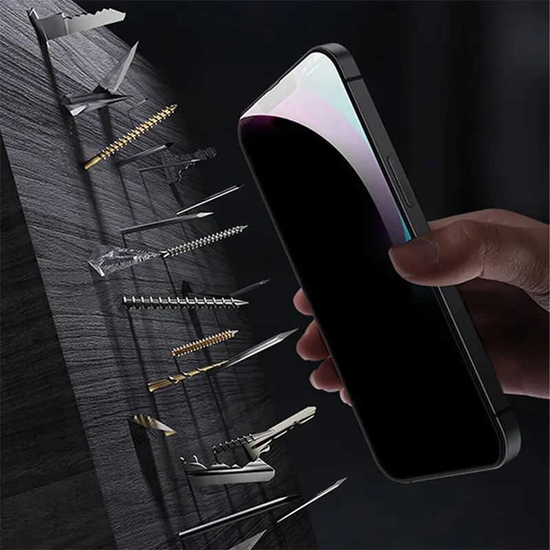 4PCS Privacy Screen Protector For iPhone 14 Pro Max 16 Pro Anti-Spy Glass For iPhone 13 15 12 11 Pro Max 13 Mini Tempered Glass - KiwisLove