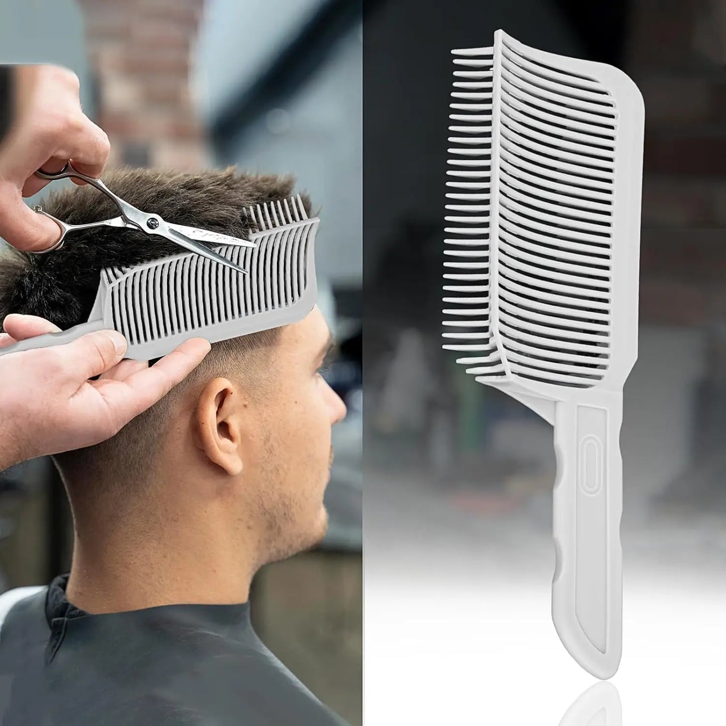 1/2/3Pcs Barber Hair Comb Kit Flat Top Hair Cutting Fading Stying Fade Comb  Men Fade Brush Salon Hair Tool Accessories - KiwisLove