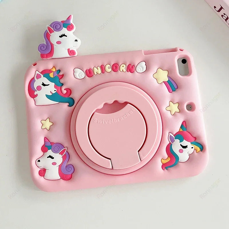 Cartoon Pony Tablet Case for Xiaomi Redmi Pad SE Case 11 inch 2023 Kids Girls Cute Cover for redmi pad se 11'' Rotating Stand