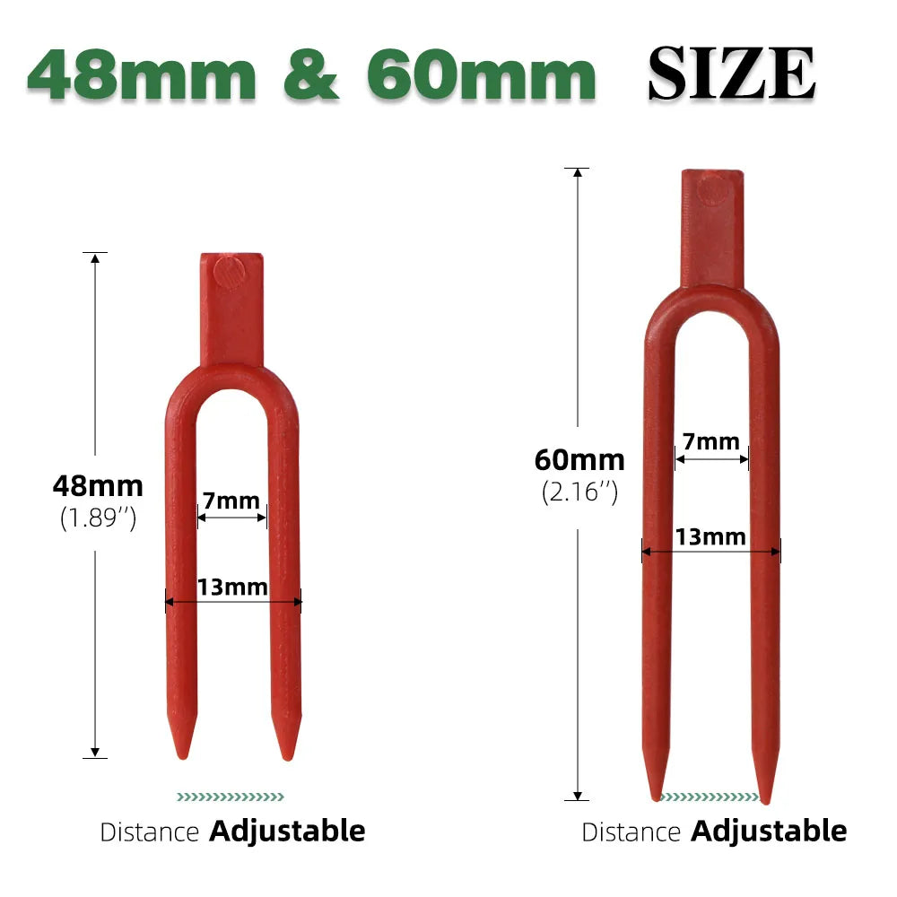 50PCS Greenhouses Strawberry Planting Fixing Clips Climbing Support Garden Stem Fork Watermelon Fastening Fixture Clamp Vine Hol