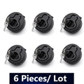 HD 10PCS 6PCS Round Flush Pull Slam Latch Boat Deck Hatches for RV Boat Marine Deck Hatches Lift Pull Handle With Keys - KiwisLove