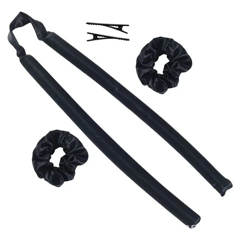 Sleeping Cap Heatless Curle Rod No Heat Ribbon Lazy Hair Curlers Headband Hair Rollers Sleeping Soft Headband Hair Styling Tools - KiwisLove