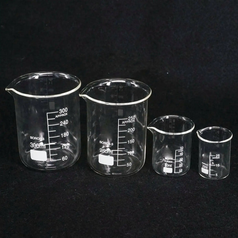 300/400/500/600/800/1000ml  Borosilicate Glass Low Form Beaker Chemistry Lab - KiwisLove
