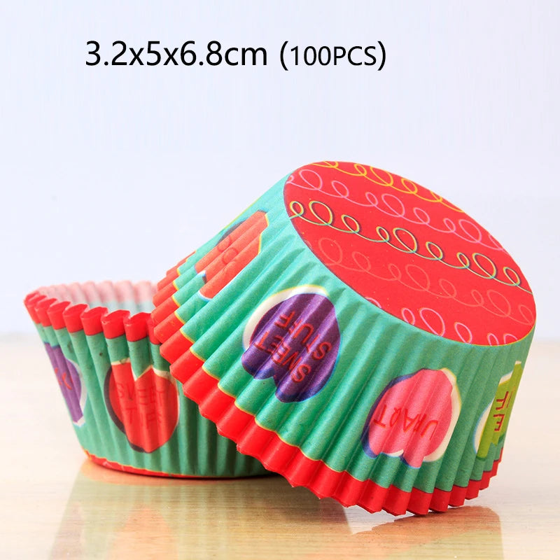100-1000Pcs Muffin Cupcake Paper Cups Cupcake Liner Baking Muffin Box Cup Case Party Tray Cake Decorating Tools