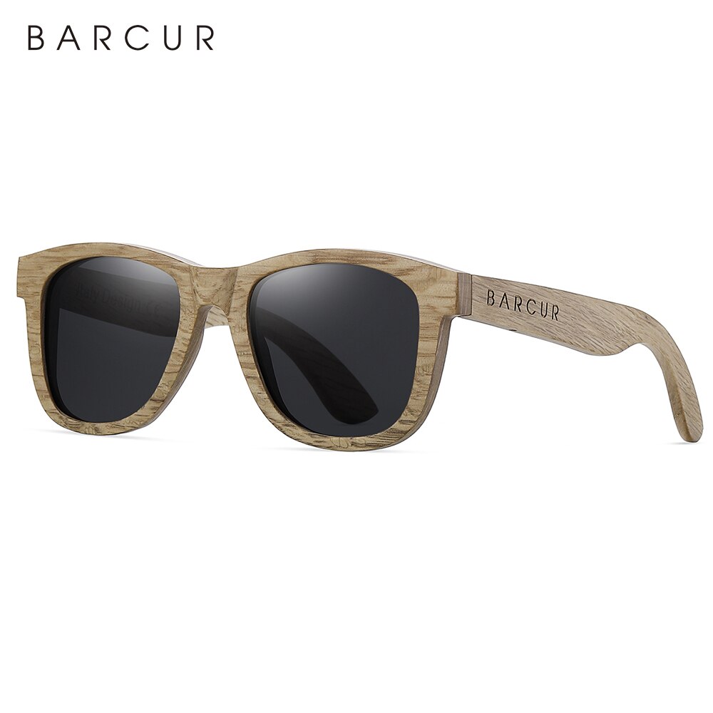 BARCUR Polarized Wood Sunglasses for Men Women Sun Glasses Eco-Friendly Male Eyewear Oculos de sol feminino frete gratis - KiwisLove