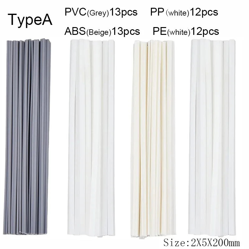 25/50PCS Plastic welding rods ABS/PP/PVC/PE Welding Sticks 5x2mm for Plastic Welder guns Bumper Repair Welding Supplies ﻿
