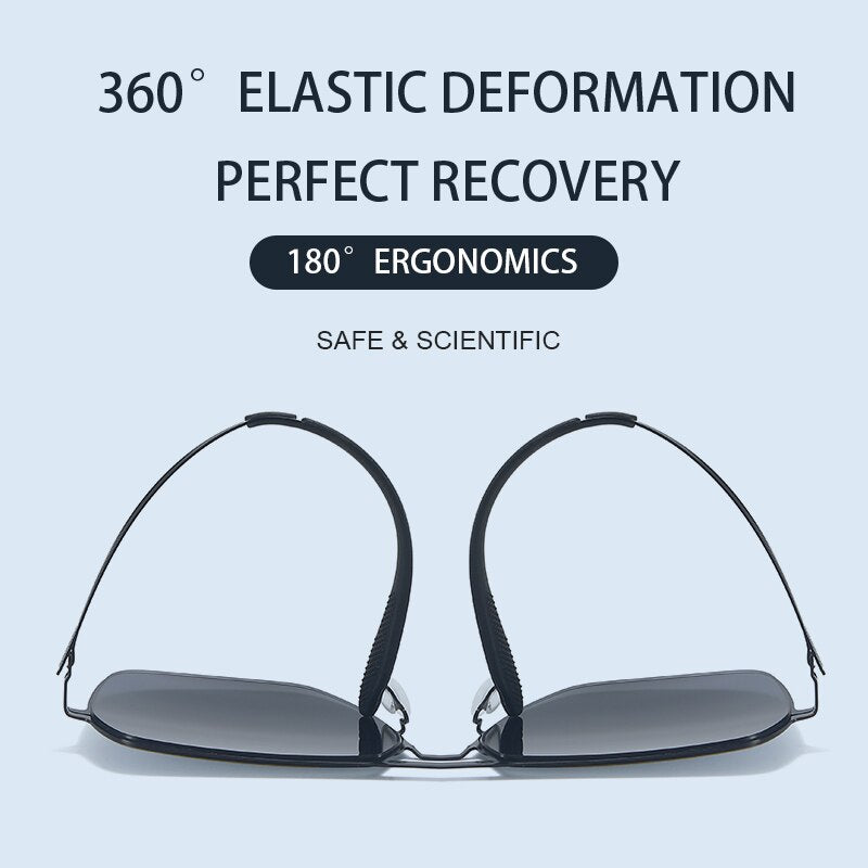 Men Sunglasses Vintage Aluminum Alloy Gradient Women Polarized UV400 Lens Fashion Driving Outdoor Eyewear Male Sun Glasses 7070 - KiwisLove