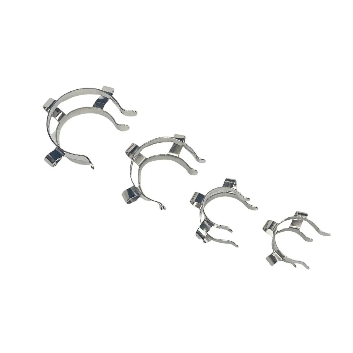 14# 19# 24# 29# 34# 45# Joints 304 Stainless Steel Cone-shape Clamp Clip For Glass Adapter Lab Hold - KiwisLove