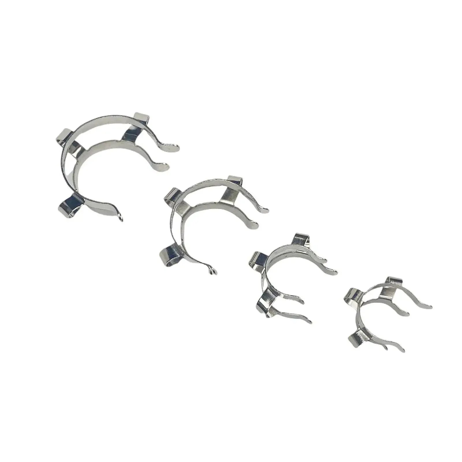 14# 19# 24# 29# 34# 45# Joints 304 Stainless Steel Cone-shape Clamp Clip For Glass Adapter Lab Hold - KiwisLove