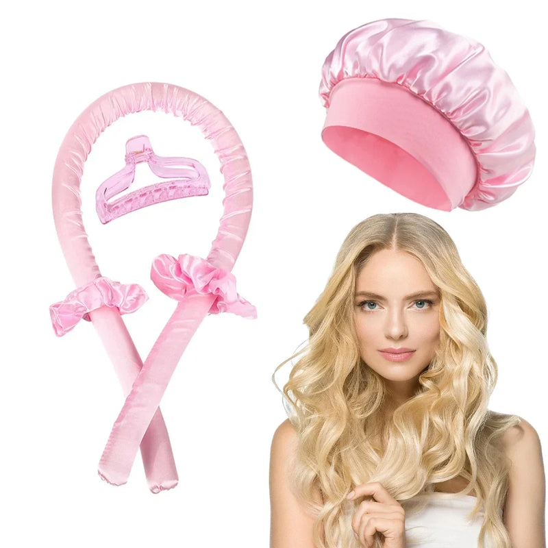 Heatless Curling Rod Headband Night Cap No Heat Hair Curler Hair Rollers Soft Curlers Lazy Curls Sleeping Bonnet Styling Tools