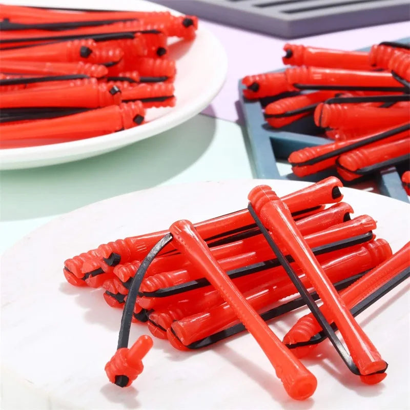 60 Pieces Of Perm Curling Rods Curling Irons Plastic Cold Wave Rods Perming Rods Curling Irons Hair Styling Tools 0.2 Inch Red - KiwisLove