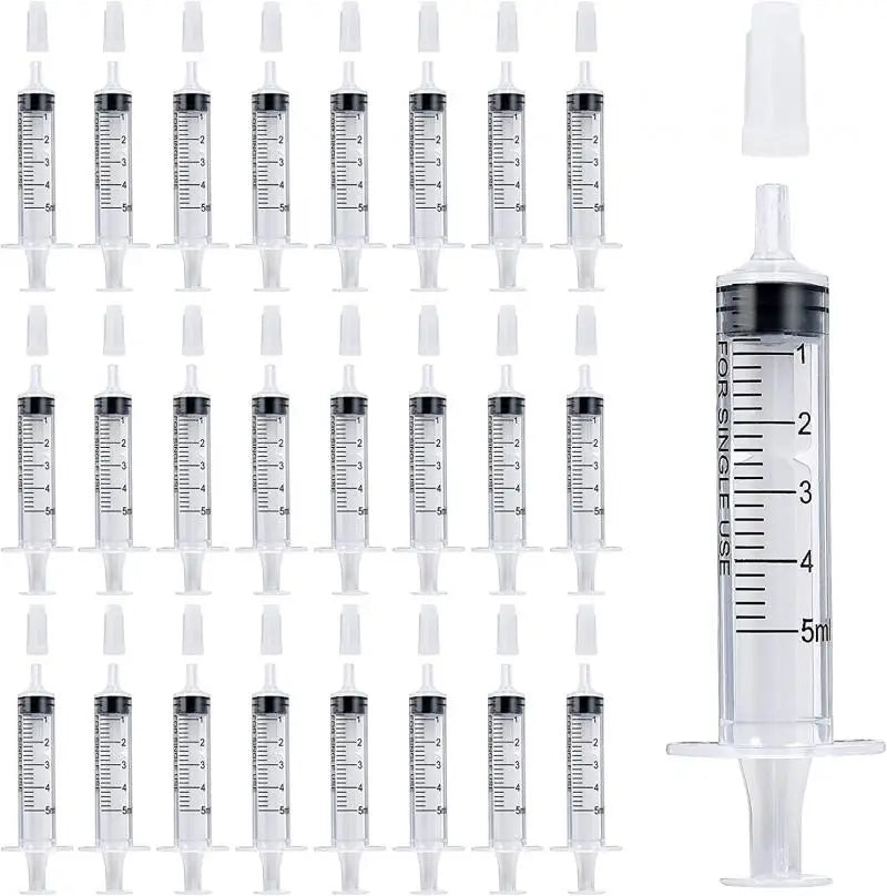 1/5/10/20pcs Plastic Syringes Hydroponic Measure Perfume Rinse Disposable Sampler Injector Measuring Injection Syringe