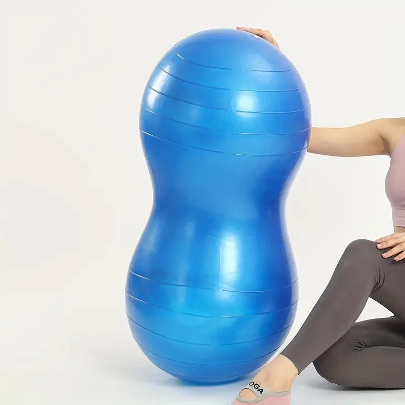 NZ Stock 90*45cm Anti-Burst Peanut Yoga Ball  Sports Gym Yoga Pilates Trainning with Pump