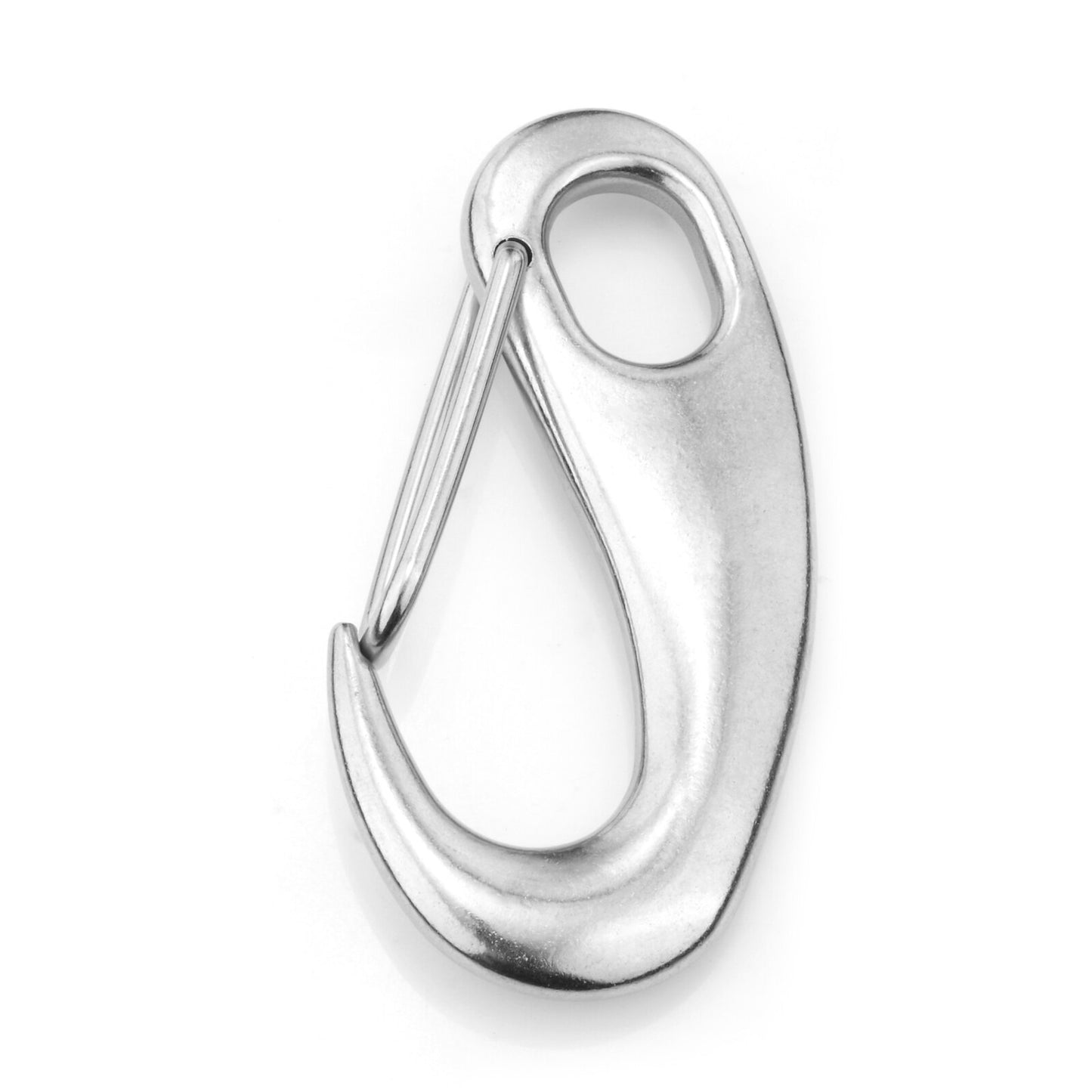 50/70/100mm Boat Marine Stainless Steel 316 Spring Snap Hook Clips Quick Link Carabiner Buckle Eye Shackle Lobster Claw Outdoor - KiwisLove