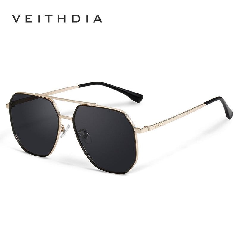 VEITHDIA Brand Nylon Material Male Sunglasses Square Retro Vintage Polarized UV400 Lens Eyewear Sun Glasses For Men/Women 8258 - KiwisLove