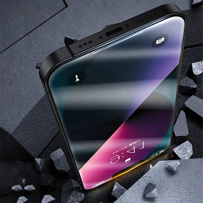 4PCS Privacy Screen Protector For iPhone 14 Pro Max 16 Pro Anti-Spy Glass For iPhone 13 15 12 11 Pro Max 13 Mini Tempered Glass - KiwisLove