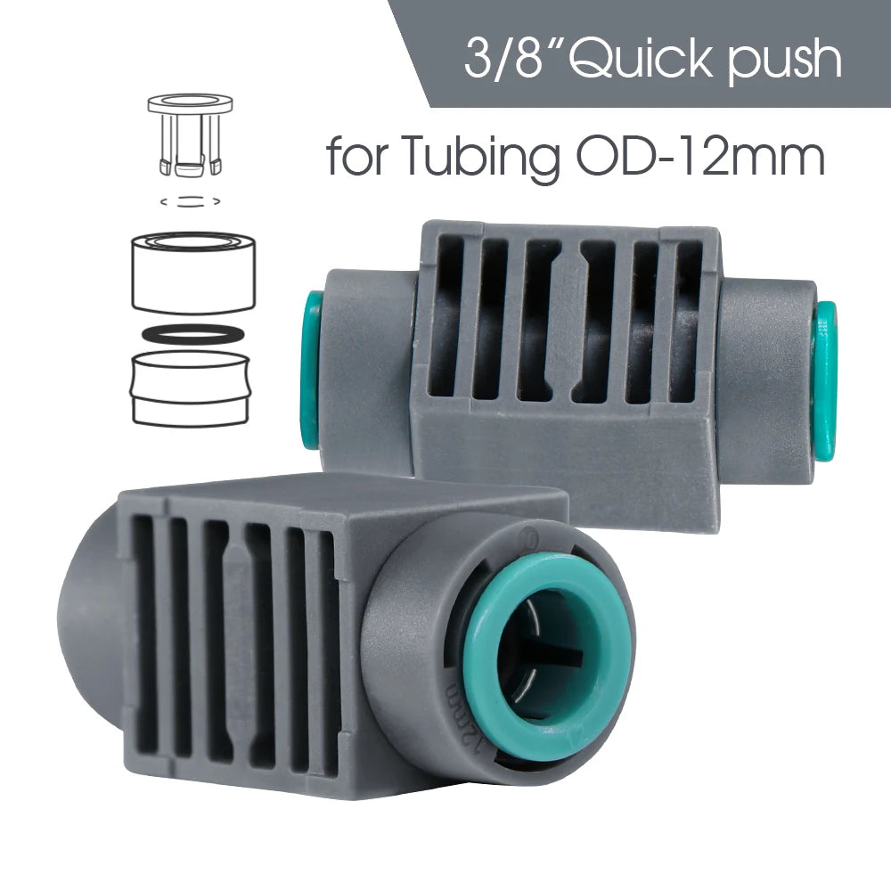 10/20pcs 12MM Tubing Accessory Garden Irrigation Fitting for OD-12MM Hose Adapters Anti-Fall Off Tee Elbow Equal Stake Quick Con