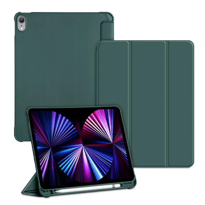 With Pencil Holder Case for iPad Air11 inch 2025 2024 A16 11th 10th 9th 8th 7th 10.2 inch Air5 4 10.9 Pro11 M4 Auto Sleep Wake
