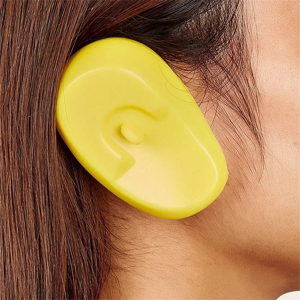 2pcs Silicone Ear Cover Hair Coloring Dyeing Ear Protector Waterproof Shower Ear Shield Earmuffs Caps Salon Styling Accessories - KiwisLove
