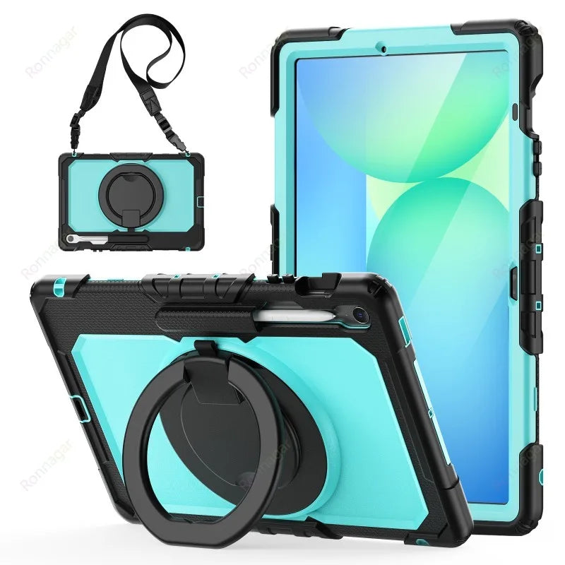 Compatible with Samsung Galaxy Tab S10 FE+ 13.1 inch SM-X620/X626B Case Heavy Armor Shockproof Drop Funda S10 fe + 13.1" Cover