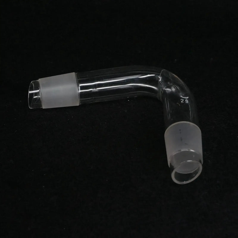29/32 Stopper Glass Distillation Adapter Distilling Head 75 Degree Bend Labware - KiwisLove