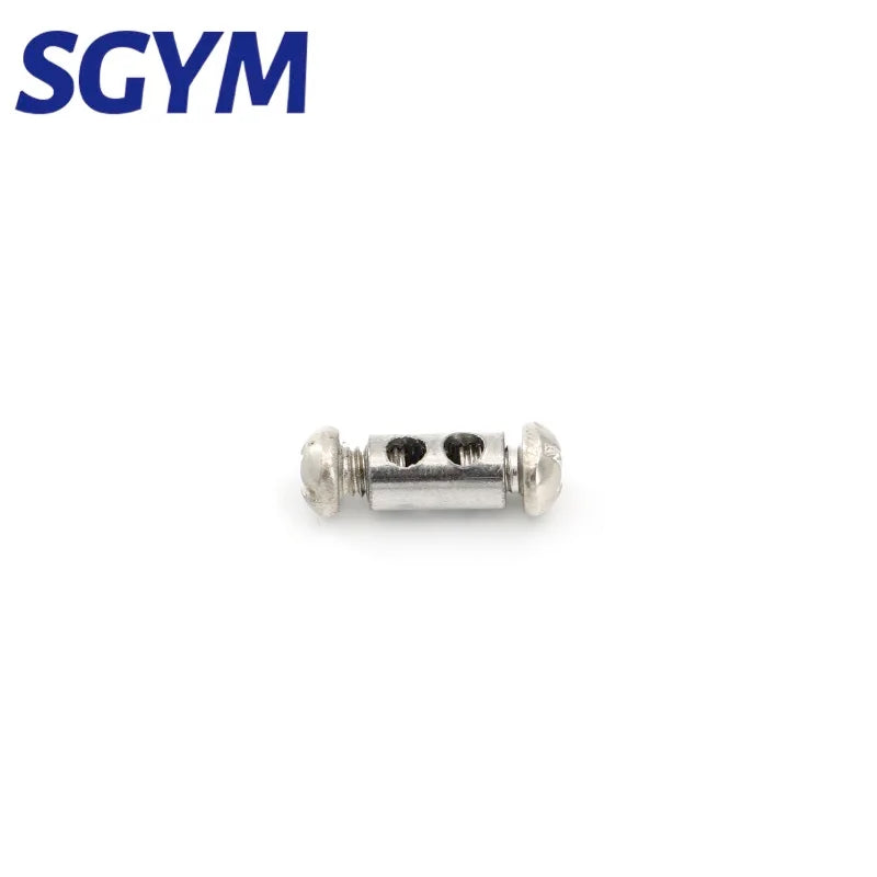 1.2/1.5/2/3mm Steel Wire Rope Buckle Adjustable Telescopic Double hole Thread Locker Tightens DIY Lamp Hanging Code Accessories