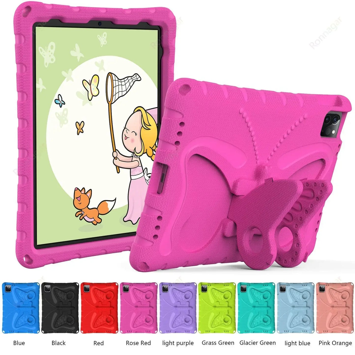 3D EVA Butterfly Case for iPad Air 11 Inch M2 2024 Pro 11 M4 iPad 10.2'' 7 8 9 10th Gen iPad Air 4 5 6  Mini 1 2 3  4 5 6 7 Case