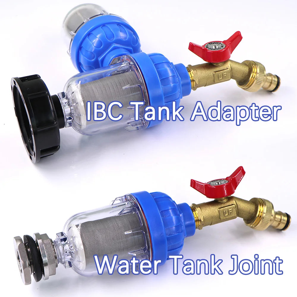 1pc 1/2" 40μm Prefilter Garden Tap Faucet Filter with 316 Stainless Steel Screen Strainer Impurities for Kitchen Bathroom Courty