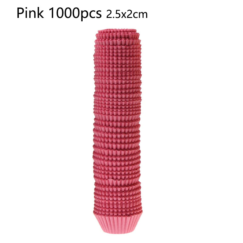100-1000Pcs Muffin Cupcake Paper Cups Cupcake Liner Baking Muffin Box Cup Case Party Tray Cake Decorating Tools