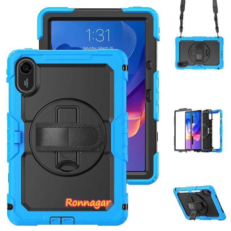 Heavy Duty Rugged Cover for Xiaomi Redmi Pad 2 11inch 2025 Shoulder Strap Built-in Screen Protector for Redmi Pad 2 11'' Tablet