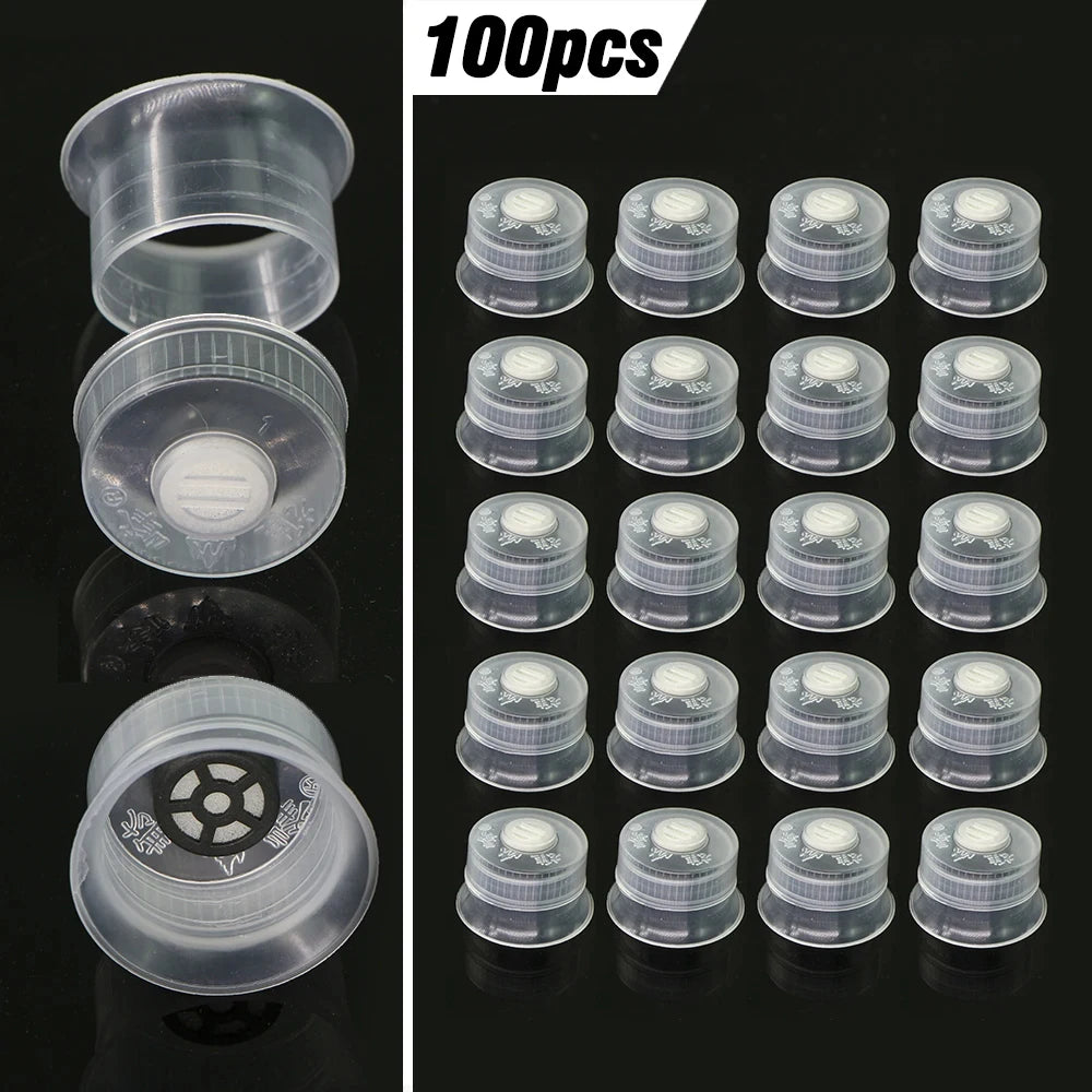 20/50pcs Mushroom Spawn Grow Bag Filter Cover Sealable Double Sleeve Lock Ring Cap for Agaric Spawn Culture Planting  Pouch Tool