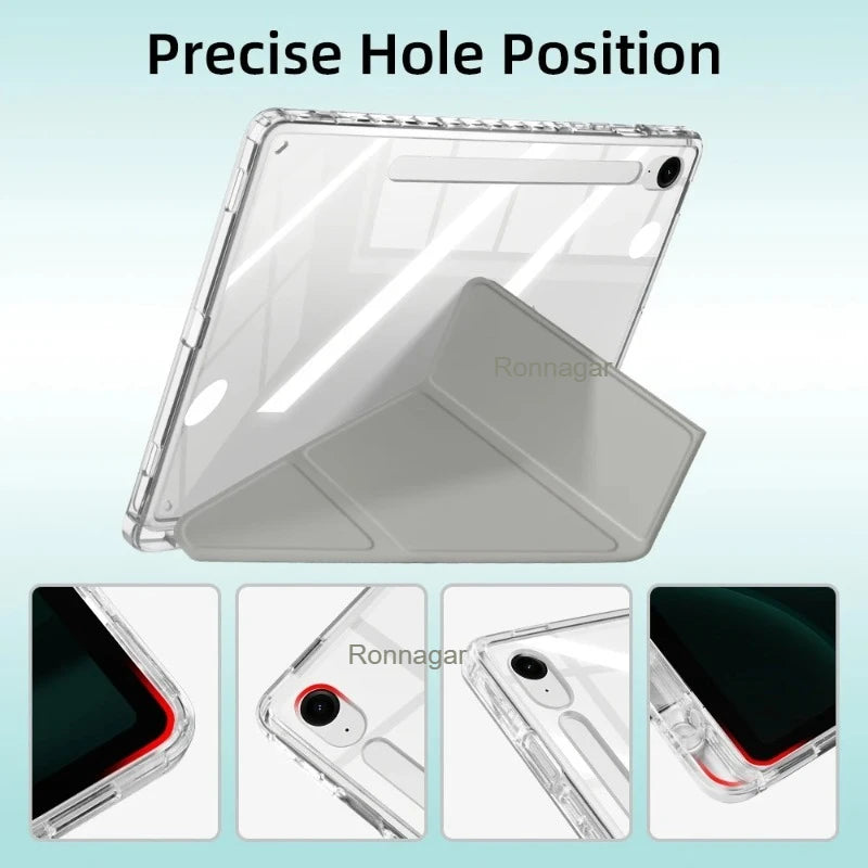Y Fold Case for Samsung Galaxy Tab S10 FE+ Plus 13.1 inch 2025 SM-X620/X626 S7 S8 S9 11'' S10 FE 10.9'' S7+ S8+ S9+ 12.4'' Case