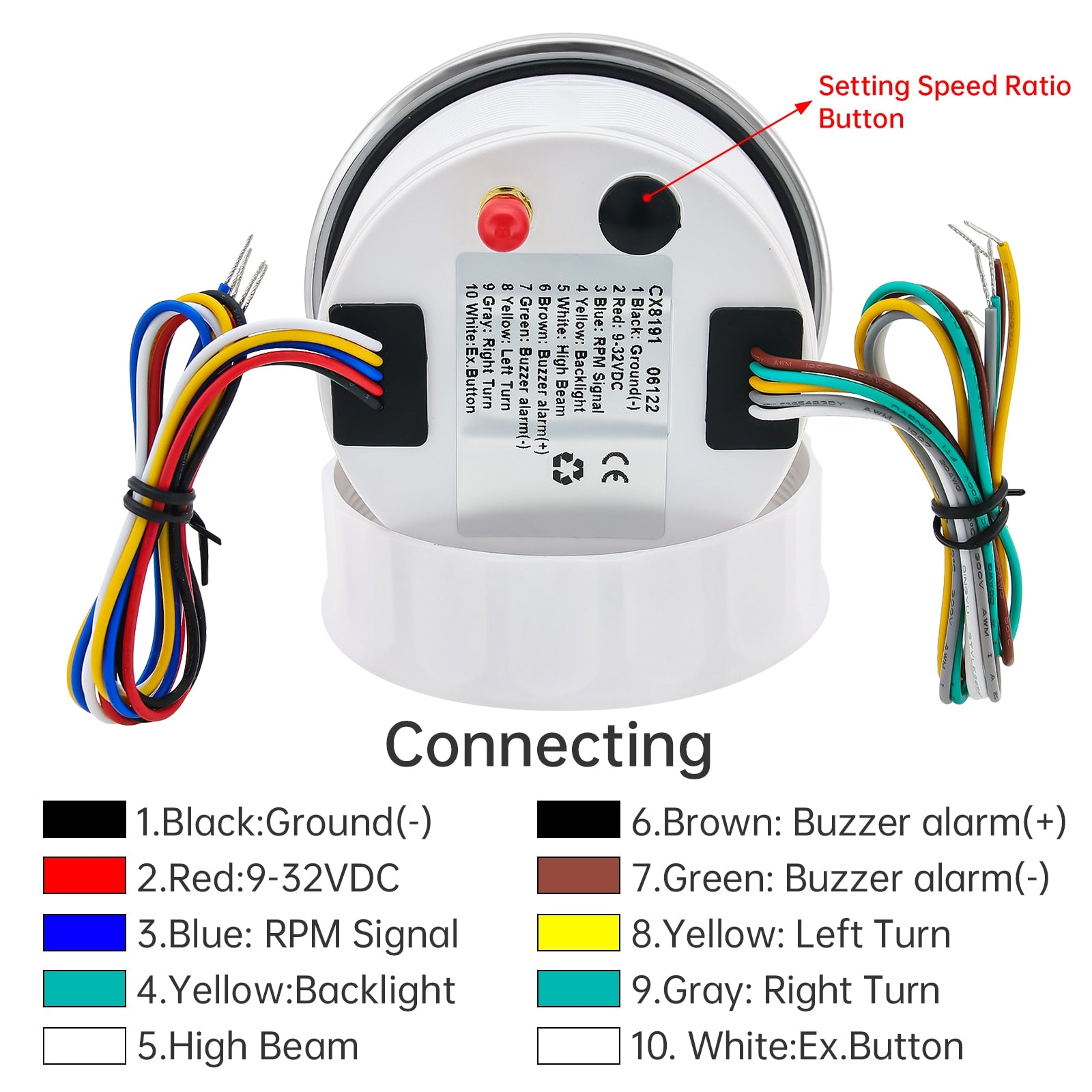 Waterproof Digital GPS Speedometer 85MM Boat Car Speed Meter Gauge 120KMH 200KMH 120MPH 200MPH Tachometer Gauge RPM Sensor 9-32V - KiwisLove