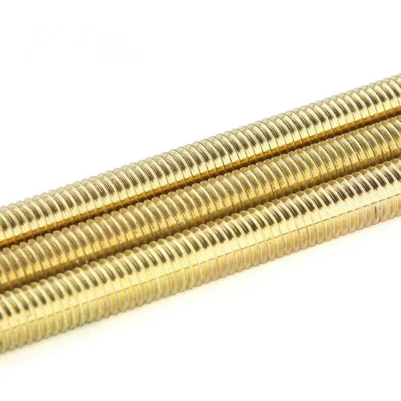 1pcs Brass Thread Rod M2 M2.5 M3 M4 M5 M6 M8 M10 M12 M14 M16x250/500MM Brass Metric Bolt Full Thread Shaft Rod Bar Stud