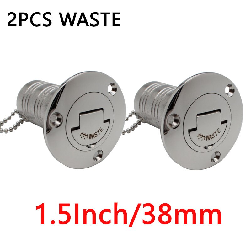 HD 38mm 50mm 2Inch Deck Filler 316 Stainless Steel DIESEL WASTE FUEL WATER WASTE Keyless Cap Marine Boat Accessories 1/2 PCS - KiwisLove