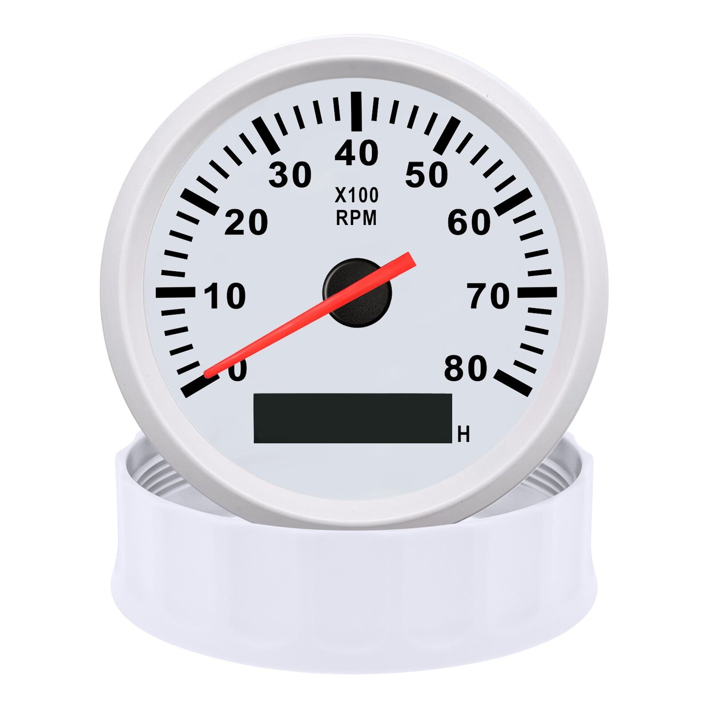 4K/6K/8K RPM 85mm Boat Tachometer Digital Engine Tach Hourmeter Tachometer Gauge for Diesel Gasoline Car rpm Meter Gauge 9~32V - KiwisLove