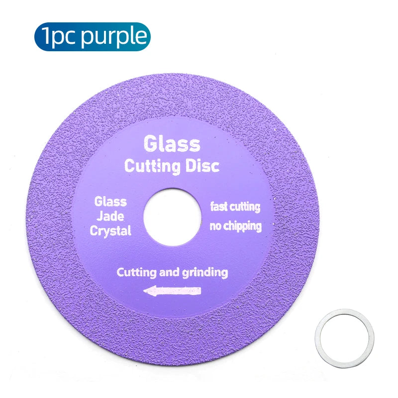 NINDEJIN 1pc Glass Cutting Disc 100mm 115mm 125mm Diamond Glass Cutting Blade Ceramic Tile Marble Polishing Grinding Saw Blade - KiwisLove