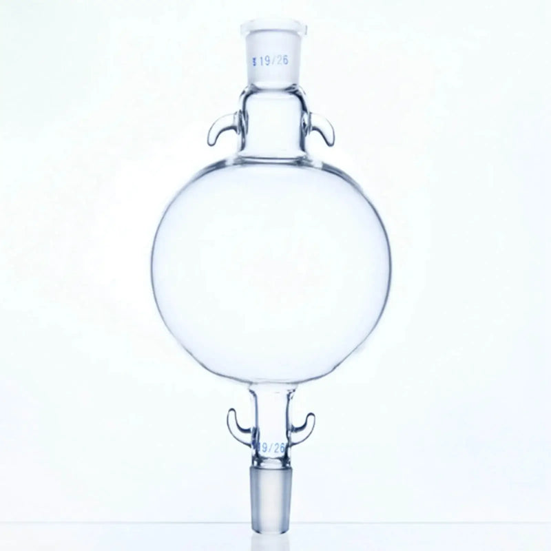 Capacity 100/250/500/1000ml Joint #19 #24 Borosilicate Glass Chromatography Solvent Reservoir Ball Glass Bottle Lab