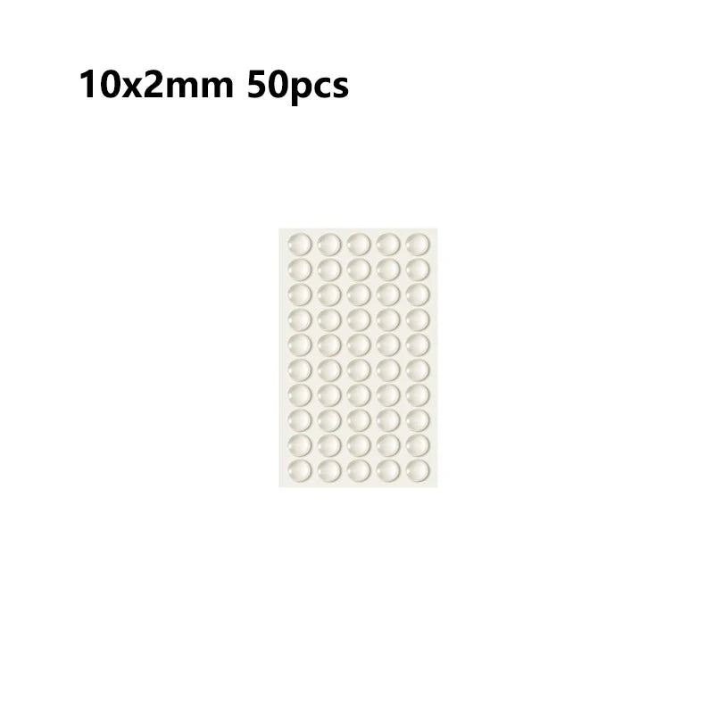 Strong Self-Adhesive Clear Door Stopper Rubber Damper Buffer Cabinet Bumpers Furniture Dots Cushion Protective Pads Tiny Bumpons