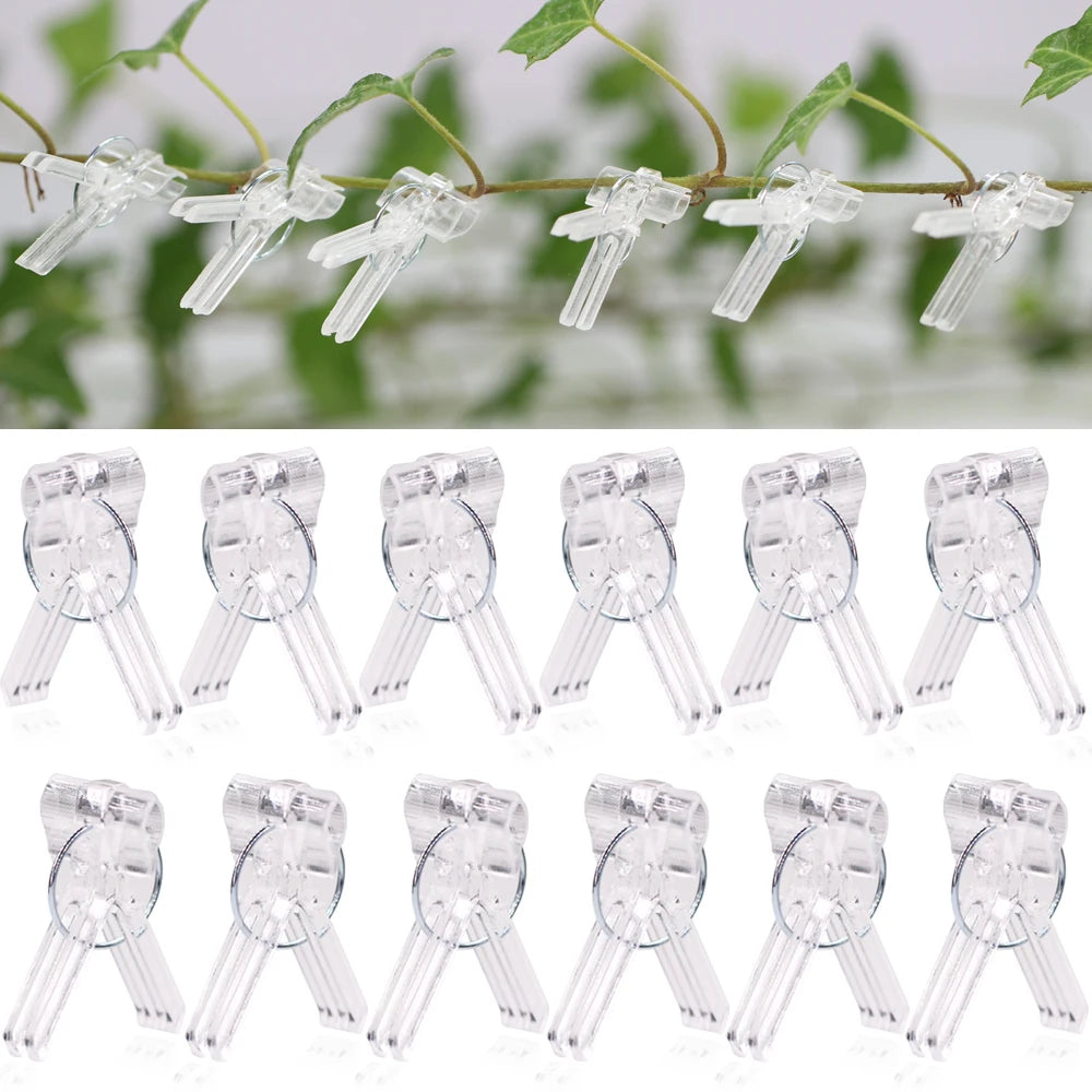 30/50PCS 15x30MM Grafting Clips Tomoto Eggplant Vegetables Grafted Clamp Garden Plants Seedling Tools Transparent Plastic Joint