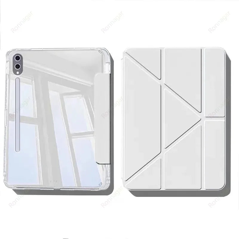 Magnetic Y-fold Case for Samsung Galaxy Tab S10 FE+ 131'' 10.9'' 2025 A11/S11/S10/S9/S8/S7Plus 12.4'' 11'' for Samsung S9+/S9 FE