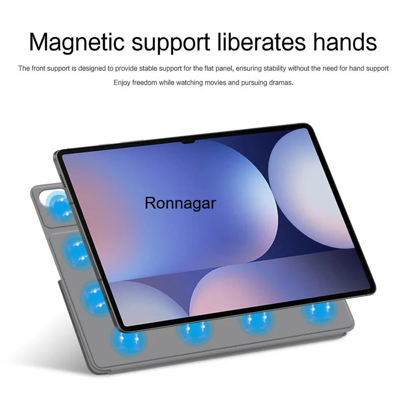 Magnetic Tablet Case For Samsung Galaxy Tab S10 FE Plus 13.1 2025 X620 X626b S10 S9 S8 S7Plus 12.4 11 S10 S9 S8 Ultra 14.6 Cover