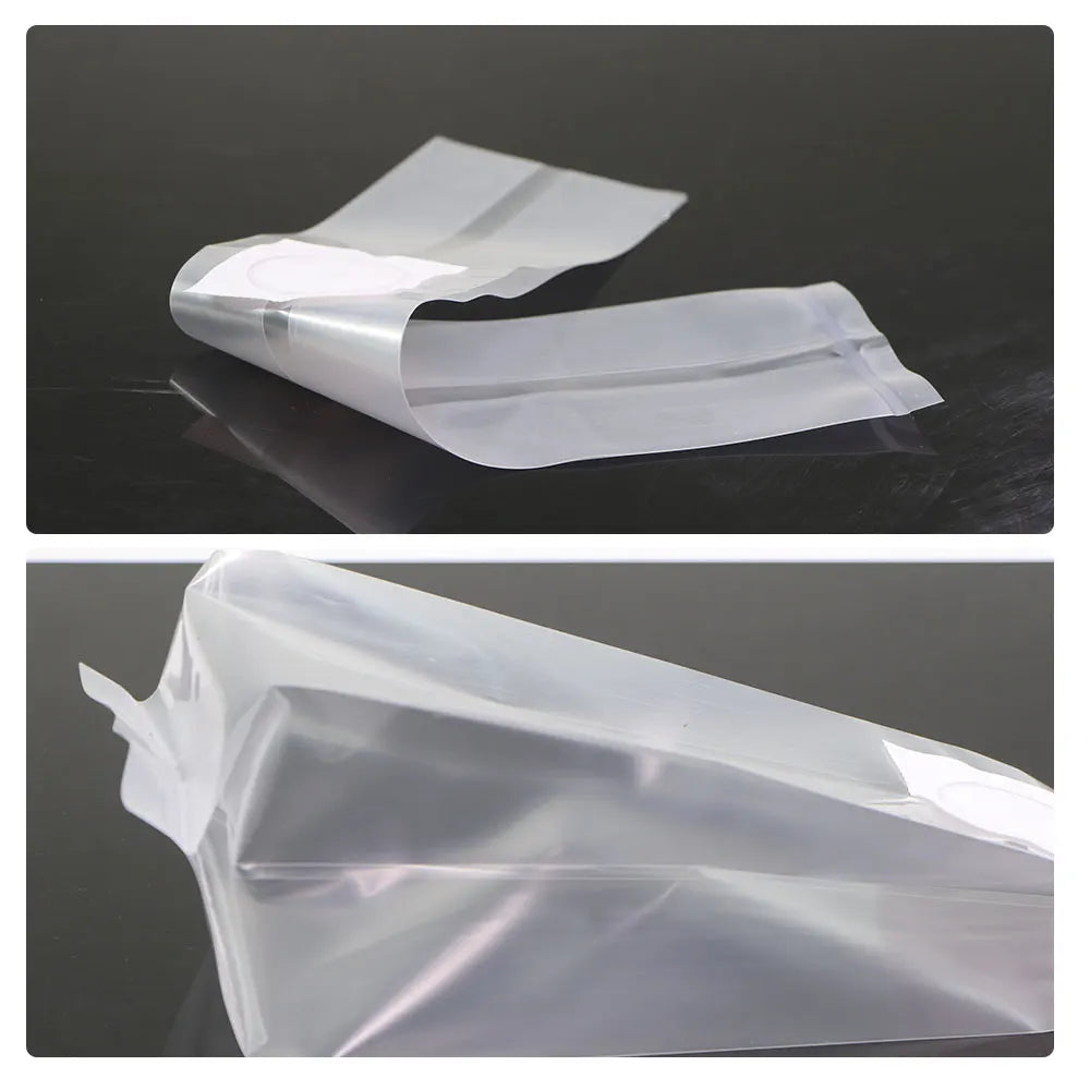 10PCS 0.2um Filter PP Mushroom Grow Bag Transparent Pre Sealable Spawn Media Grow Bag High Temperature for Greenhouse Planting